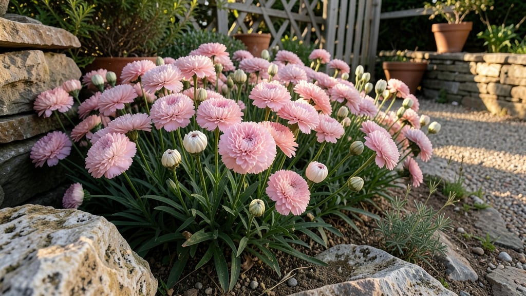 Cheddar Pink Dianthus Thrives in Mid-May