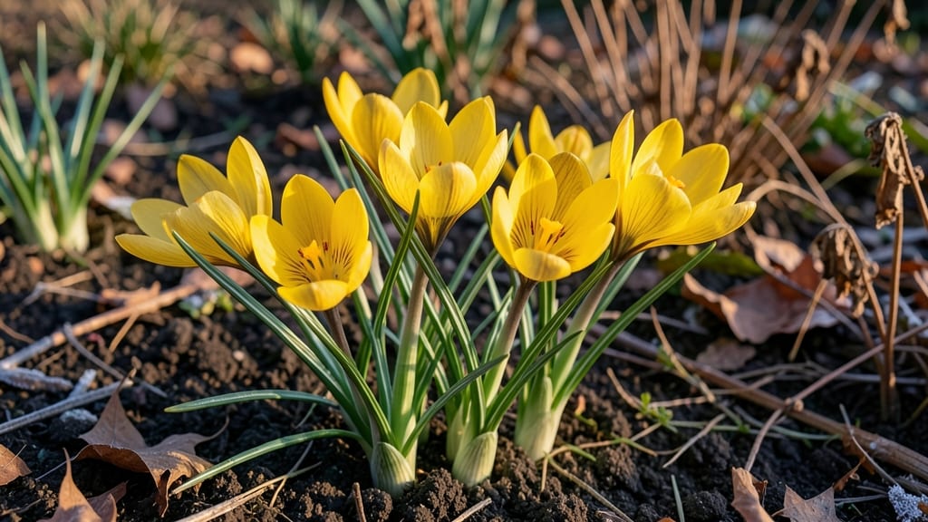 Crocus for Early Fall Color Before Bulbs Dormant