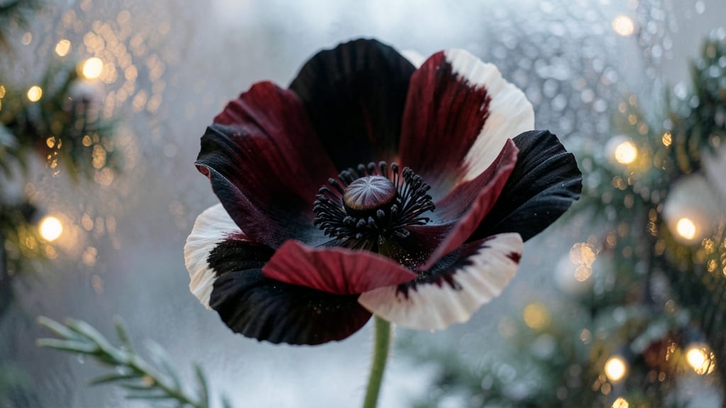 Anemones With Dark Velvet Petals