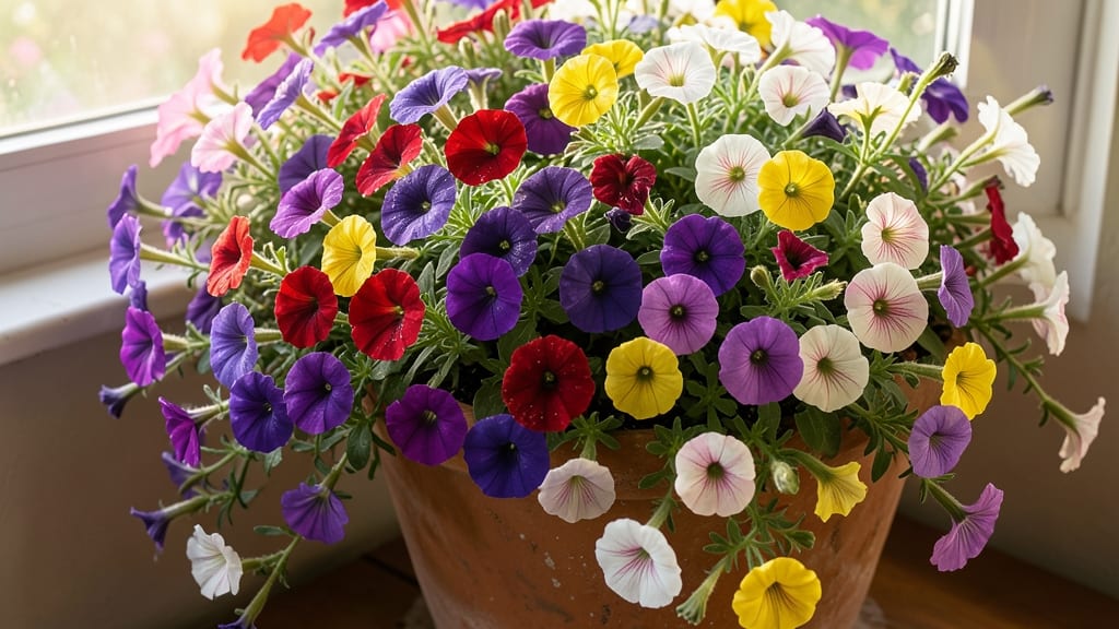 Sunny Petunias in Mixed Colors
