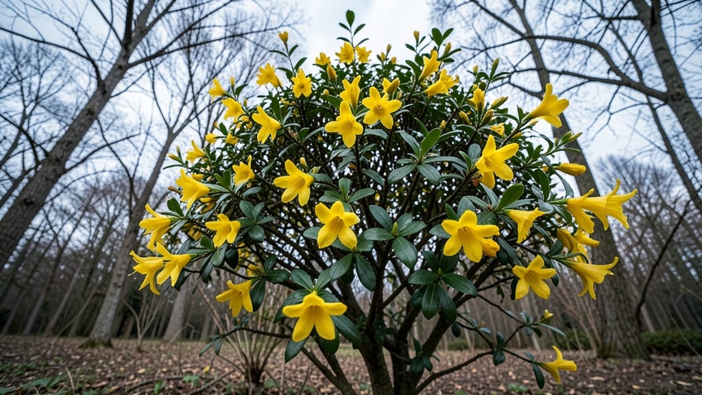 Winter Jasmine Bright Yellow Winter Blooms