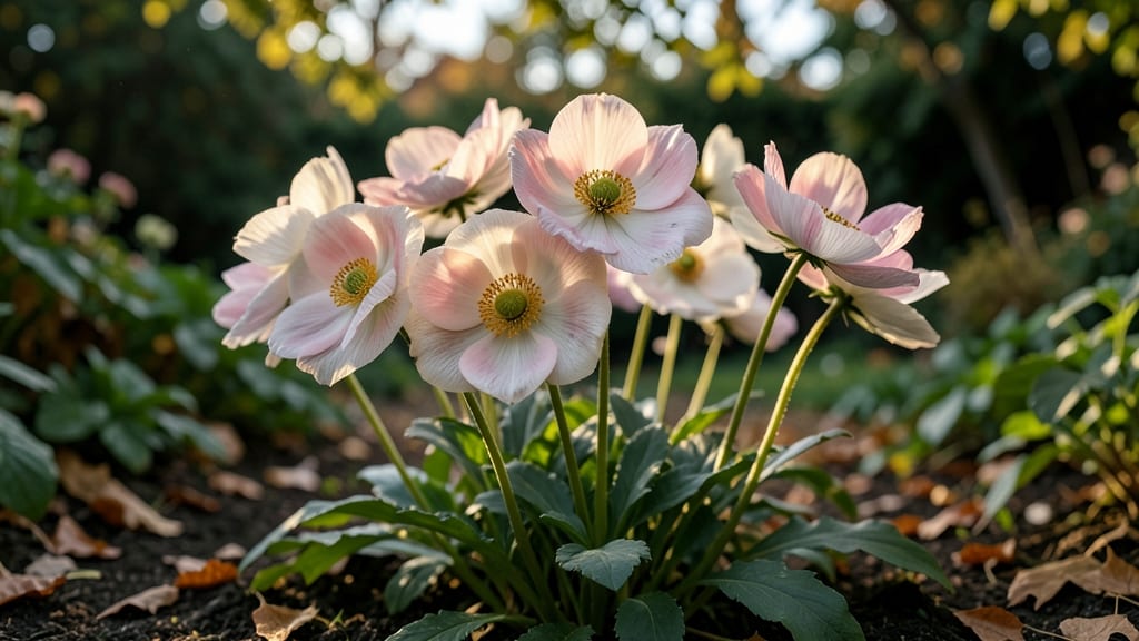 Japanese Anemones with Delicate Blooms