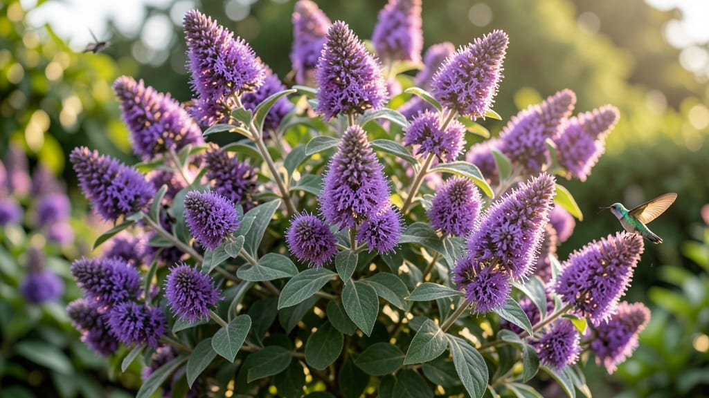 Butterfly Bush with Fragrant Purple Blooms