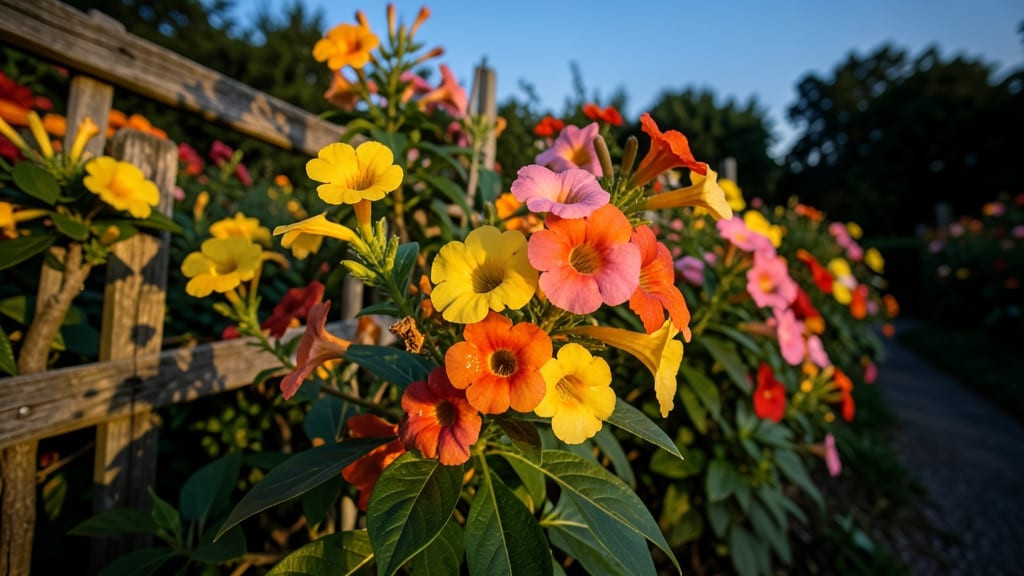 Four O'Clock Flower with Vibrant Color Variations