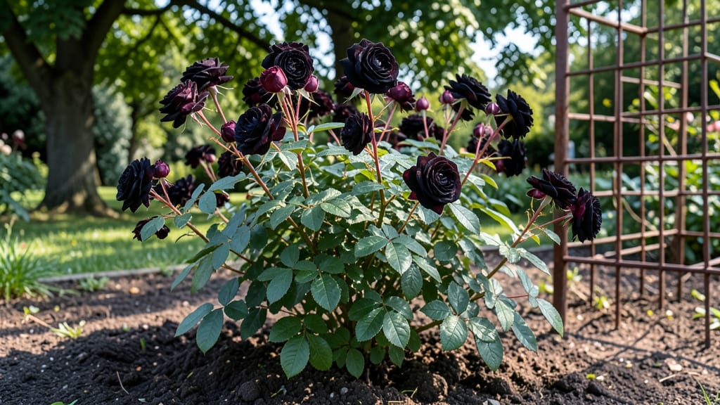 Black Roses Garden: Dark Romance in Your Landscape With Year-Round Drama