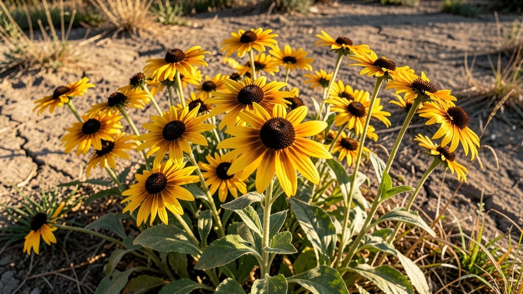 Black-Eyed Susans Sparkle with Golden Cheer