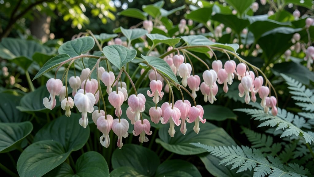 Bleeding Heart Flowers in Soft Pink