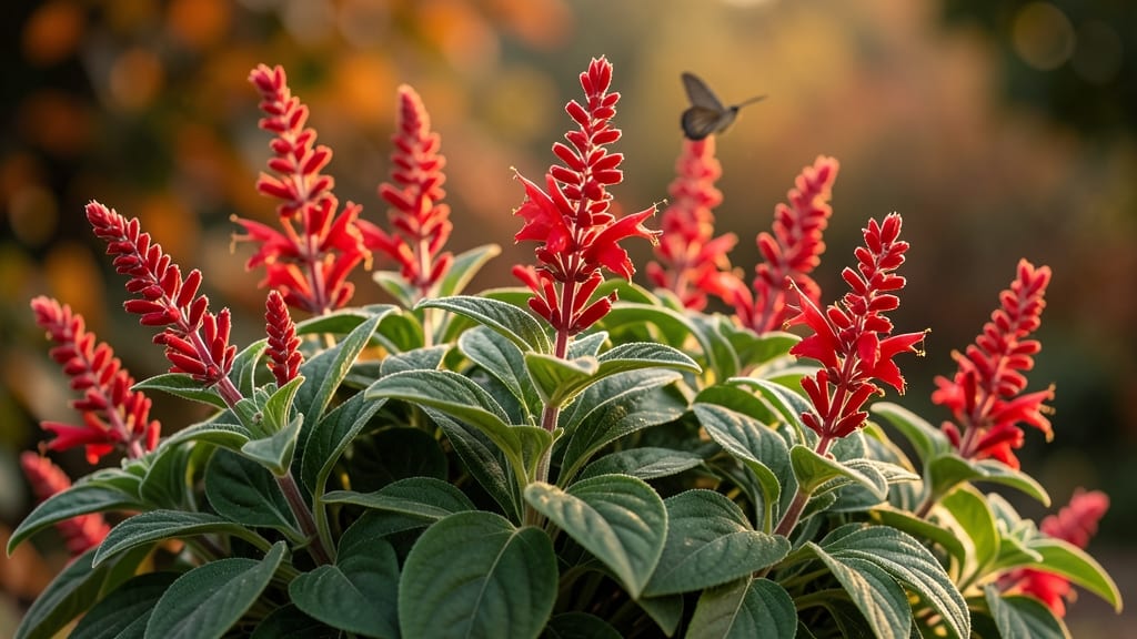 Salvia Splendens for Hummingbird Magnets