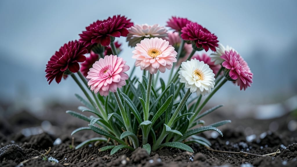 Sweet William Dianthus Blooms in Early Spring