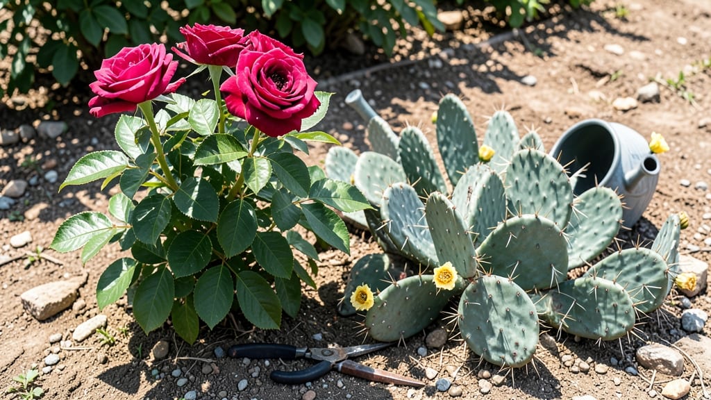 Cactus With Roses: Dramatic Desert Romance for Your Garden Oasis
