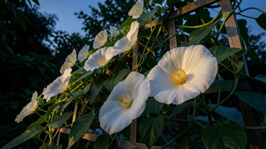 Moonflower Vine with Fragrant Evening Blooms