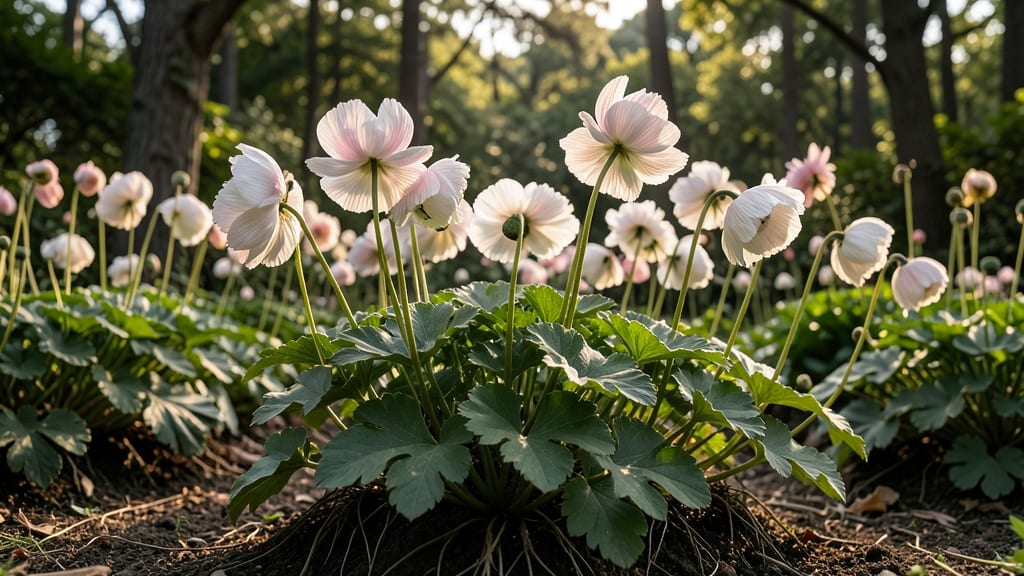 Japanese Anemones for Late-Season Color