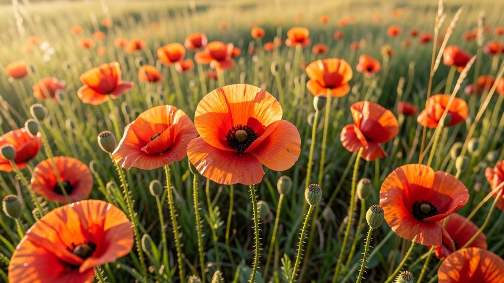 Poppy Flowers for Fleeting Beauty