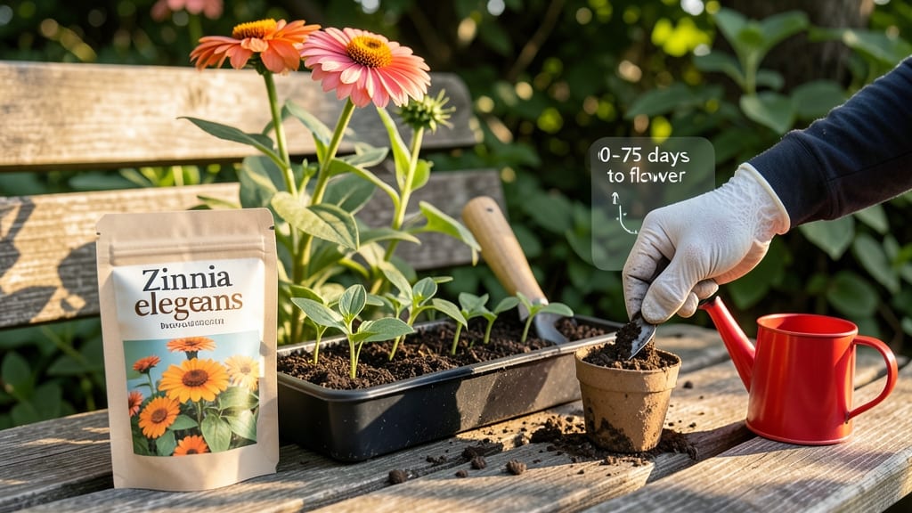 How Long Do Zinnias Take to Bloom From Seed: Fastest Varieties in 45-60 Days