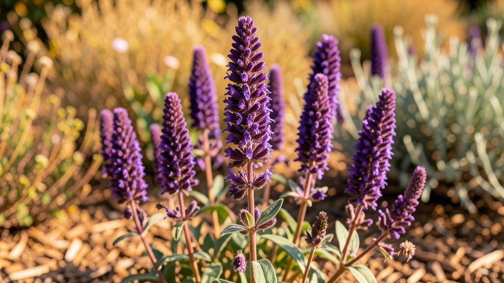 Salvia 'May Night' Pops with Purple Spikes