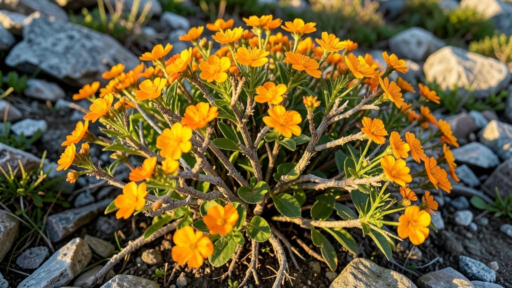 Potentilla Fruticosa for Orange and Yellow Color