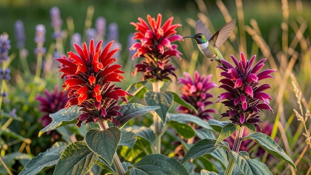 Bee Balm Attracts Hummingbirds