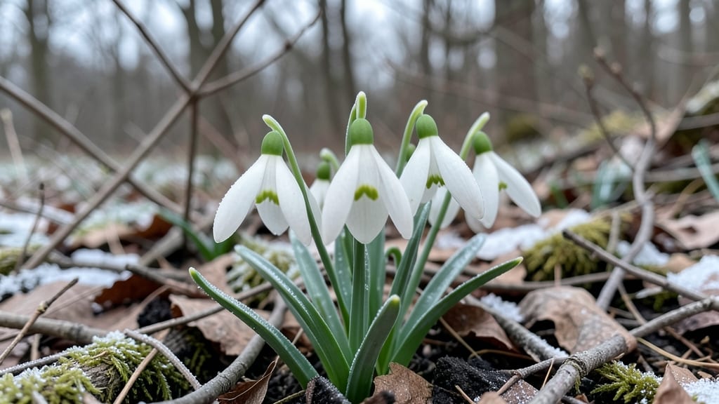 Snowdrops (Galanthus nivalis)