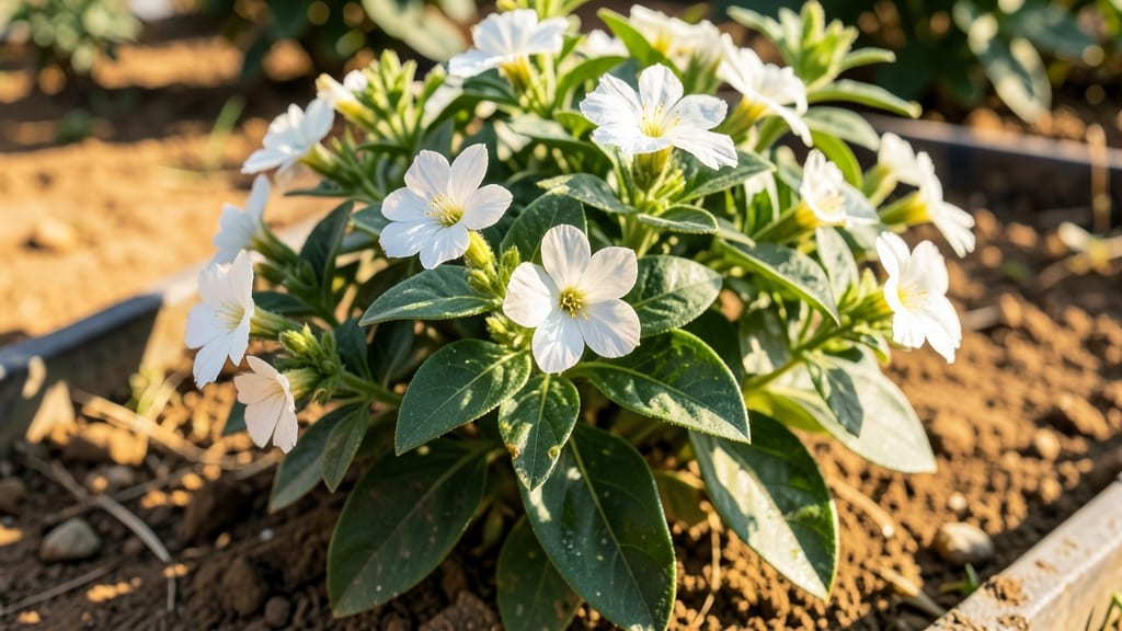 Lantana: Heat-Proof White Star Clusters