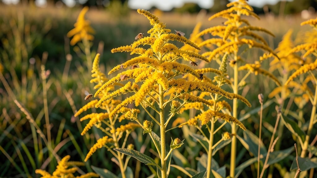 Goldenrod Solidago: Late-Season Yellow Clusters
