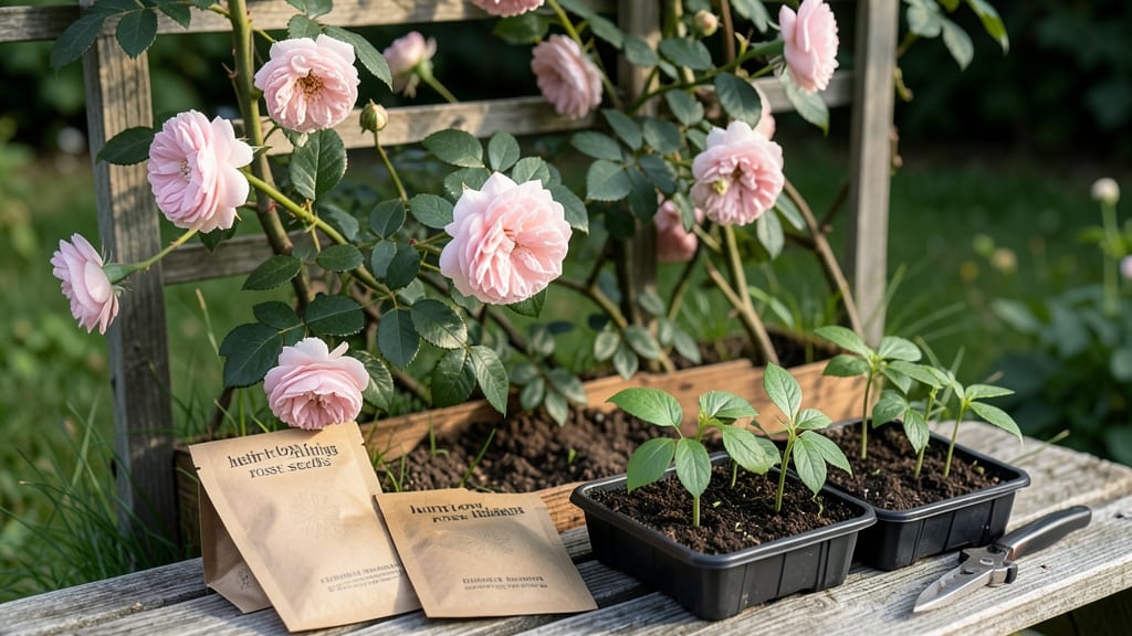 Heirloom Perennials Climbing Rose Seeds: Fragrant Vines From Tiny Sprouts in 6 Weeks