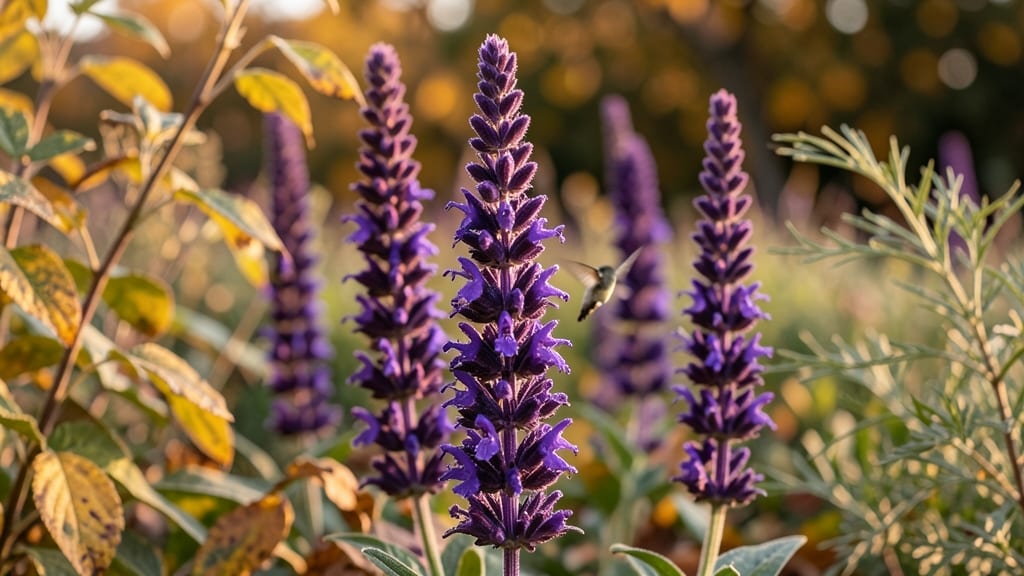 Salvia 'May Night' for Hummingbirds