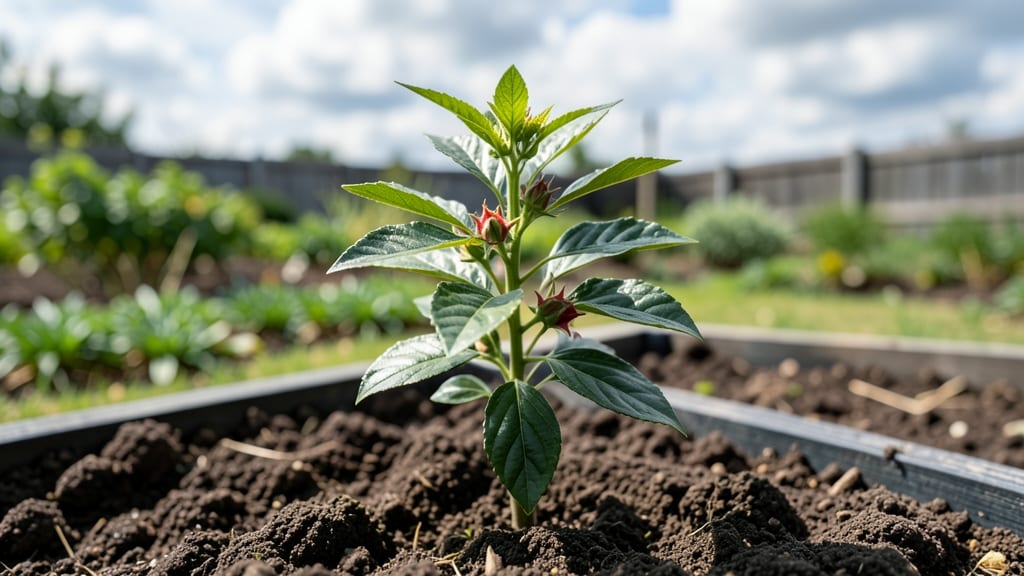 Roselle Hibiscus Seedling: From Start to Flourishing Harvest in 3 Months