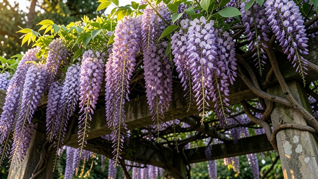 Wisteria Chinese Wisteria Sinensis: Dramatic Purple Cascades