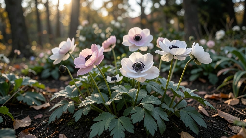 Japanese Anemones Deliver Graceful Pink Blooms