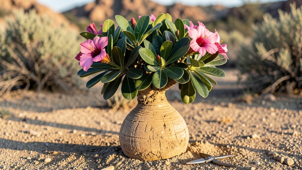 Desert Rose Full Grown: Fragrant Purple Spikes That Thrive in Drought