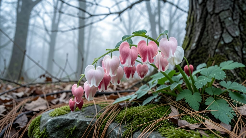 Bleeding Heart Plant with Delicate Pink Hues