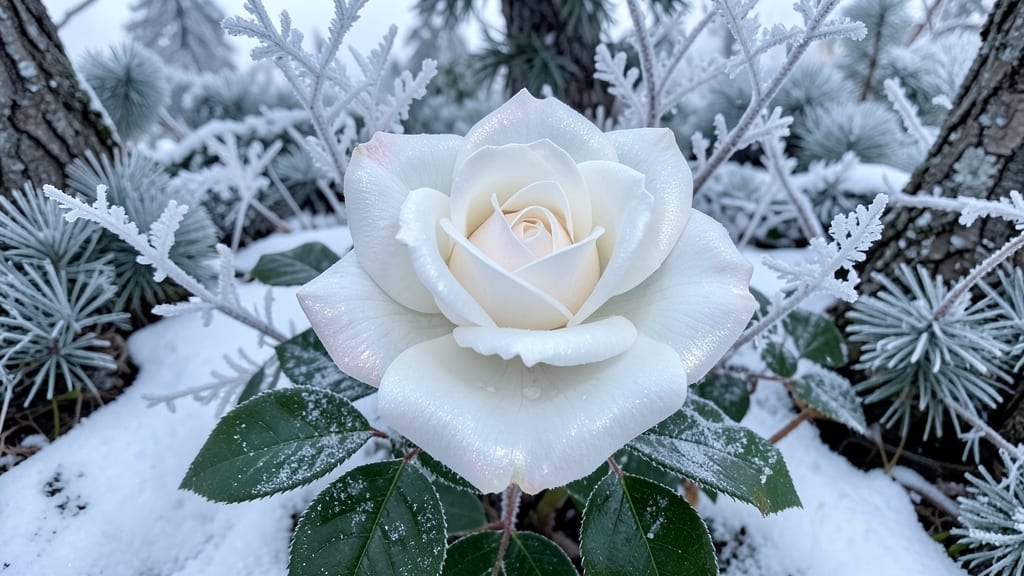 Winterschnee Rose