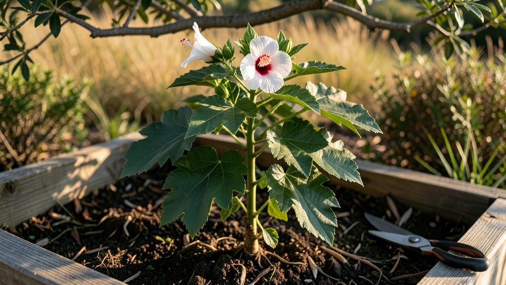 White Roselle Hibiscus Growing Guide: Tropical Climber’s Year-Round Bloom Blueprint