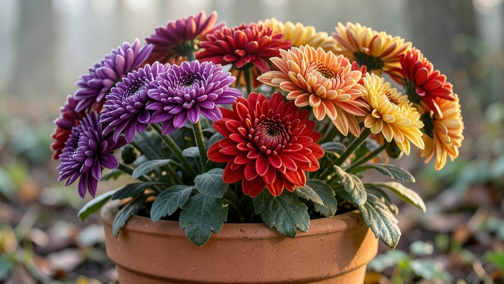 Mums Offer Bold Colors in Frost-Resistant Clusters